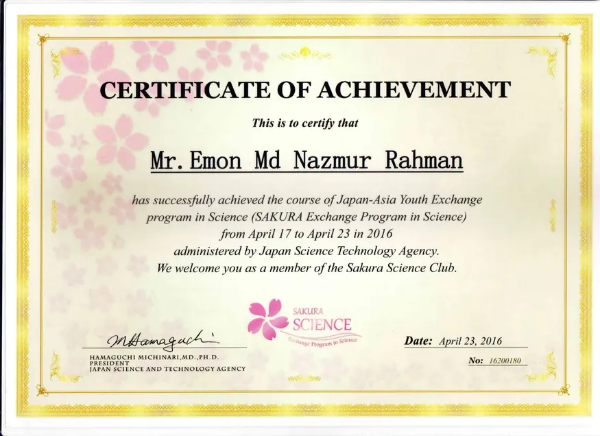 Sakura Exchange Program in Science, JAPAN